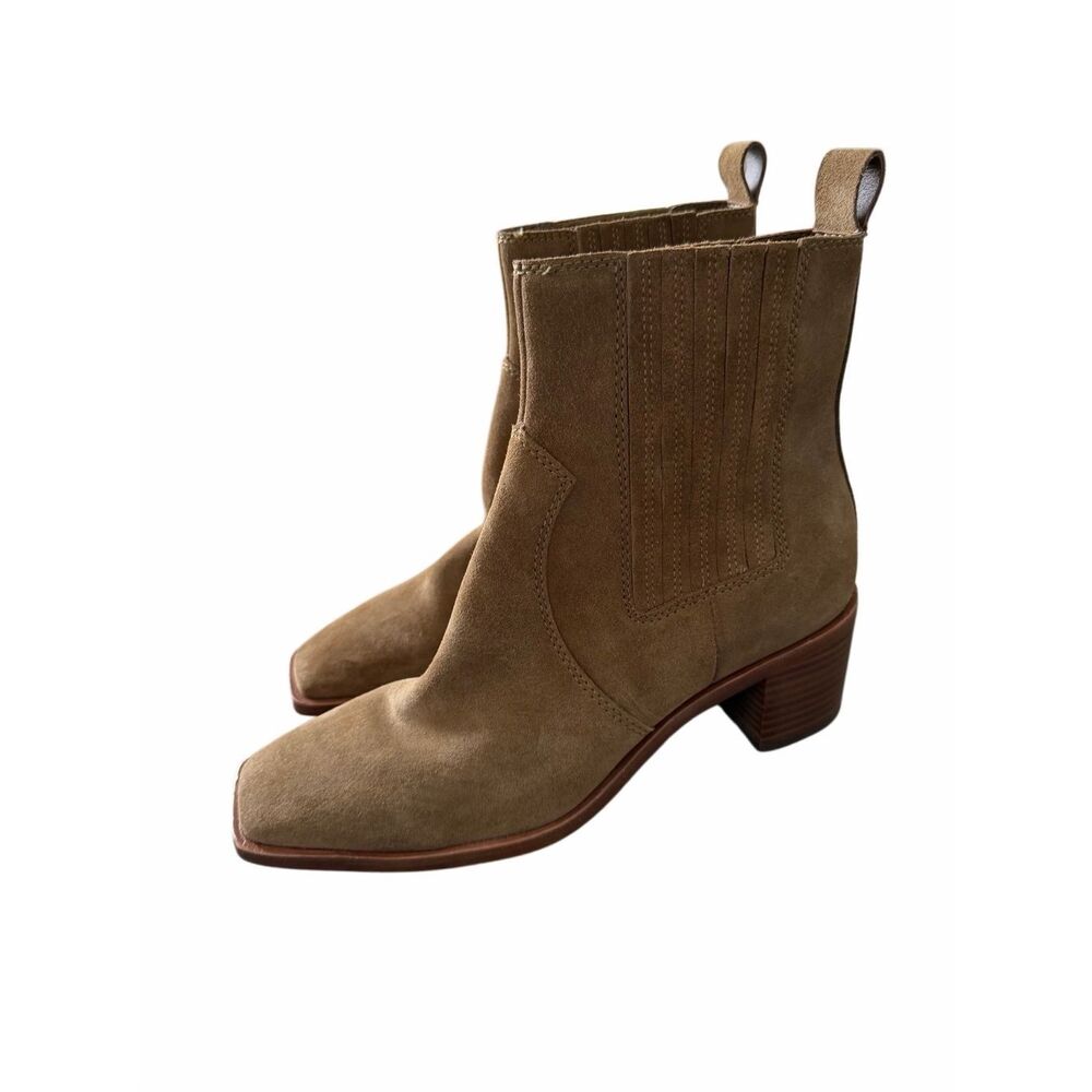 Dolce‎ Vita Women's Irnie Snip-Toe Tailored Booties 9.5 Leather Block Heel NEW - Picture 4 of 8